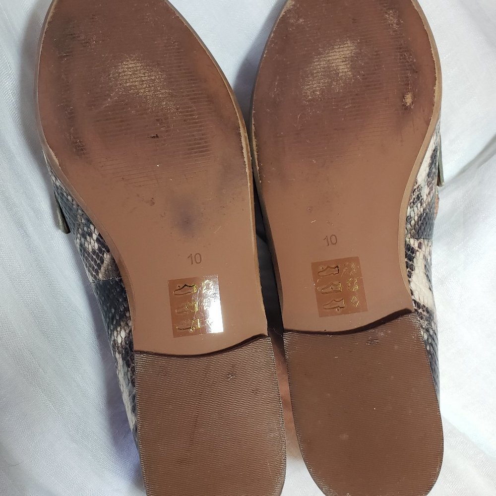 Madewell The Alex Loafer in Snake Emossed Leather Sz 10 - Picture 7 of 7